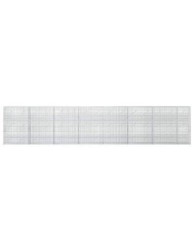 Gabione con filo da 3,5 mm e rete da 5x2,5 cm 750x10x150 cm
