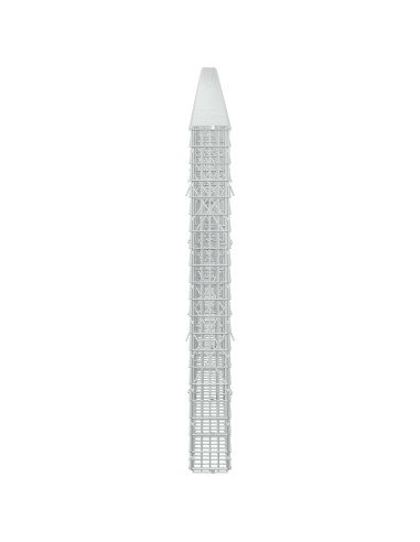 Gabione con filo da 3,5 mm e rete da 5x2,5 cm 900x10x100 cm