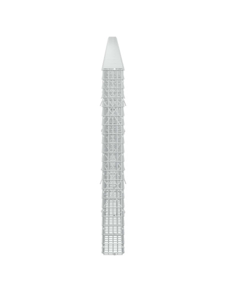 Gabione con filo da 3,5 mm e rete da 5x2,5 cm 900x10x100 cm