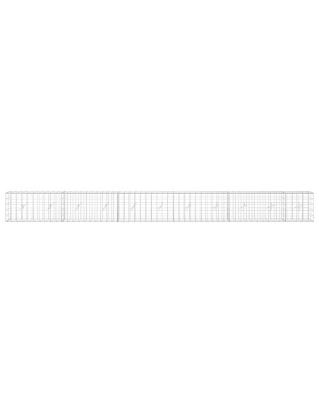 Gabione con Filo da 3,5 mm e Rete da 10x10 cm 550x20x50 cm