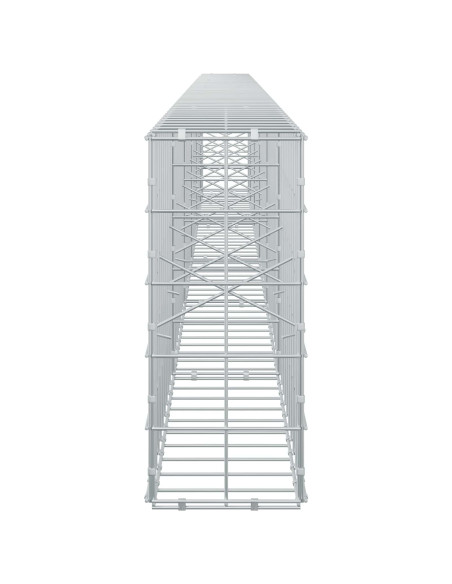 Gabione con Filo da 3,5 mm e Rete da 10x10 cm 550x20x50 cm