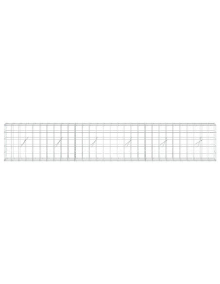 Gabione con Filo da 3,5 mm e Rete da 10x10 cm 300x20x50 cm
