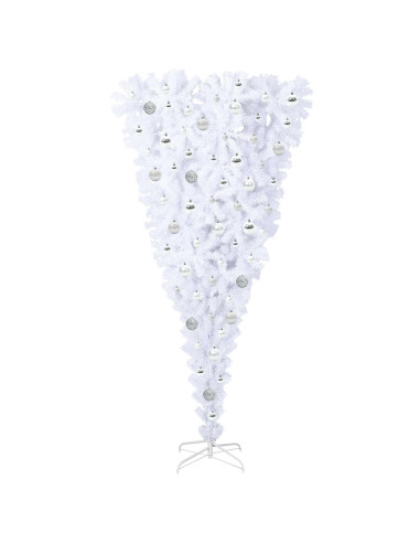 Albero di Natale artificiale Bianco 180 cm PVC e Acciaio