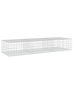 Gabione con filo da 5 mm e rete 10x10 cm 300x100x50 cm 2