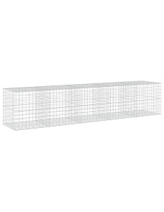 Gabione con filo da 5 mm e rete 10x10 cm 500x100x100 cm 2