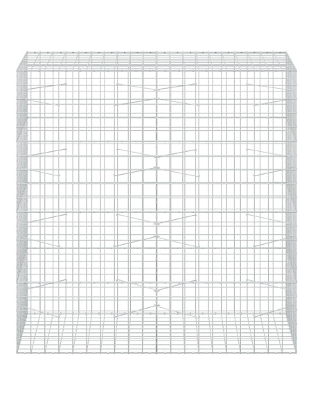 Gabione con filo da 5 mm e rete 10x10 cm 200x100x200 cm