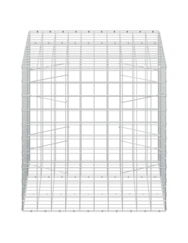 Gabione con filo da 5 mm e rete 10x10 cm 150x100x100 cm