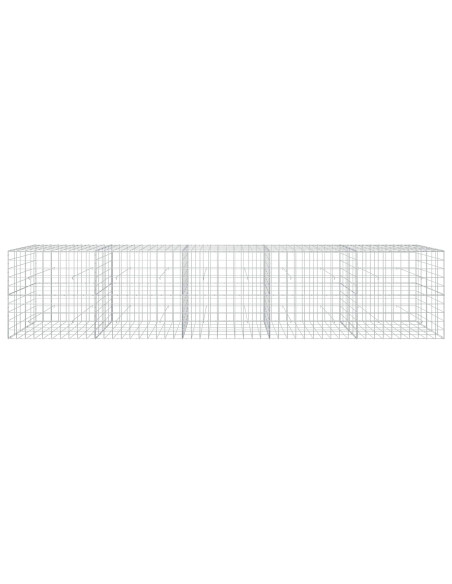 Gabione con filo da 5 mm e rete 10x10 cm 500x50x100 cm