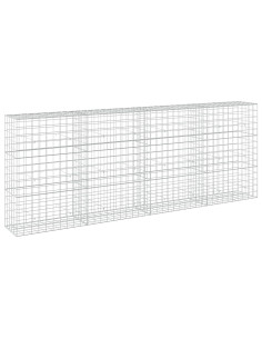 Gabione con filo da 5 mm e rete 10x10 cm 400x50x150 cm 2