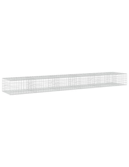 Gabione con filo da 5 mm e rete 10x10 cm 550x100x50 cm