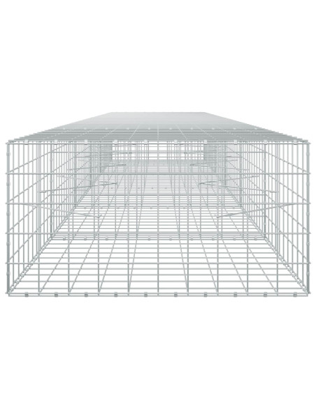 Gabione con filo da 5 mm e rete 10x10 cm 550x100x50 cm