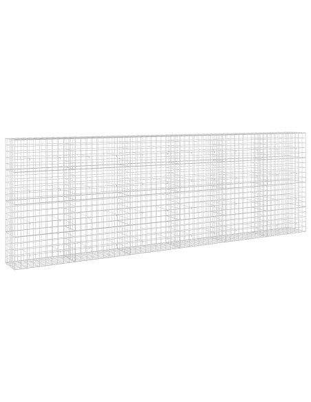 Gabione con filo da 5 mm e rete 10x10 cm 600x50x200 cm