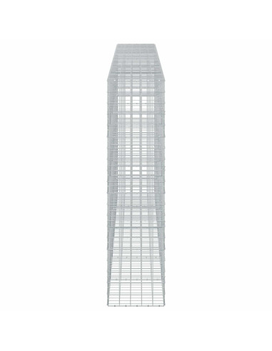 Gabione con filo da 5 mm e rete 10x10 cm 600x50x200 cm