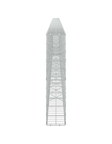 Gabione con Filo da 3,5 mm e Rete da 10x10 cm 1100x20x100 cm
