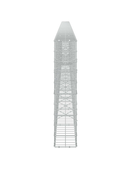 Gabione con Filo da 3,5 mm e Rete da 10x10 cm 1100x20x100 cm