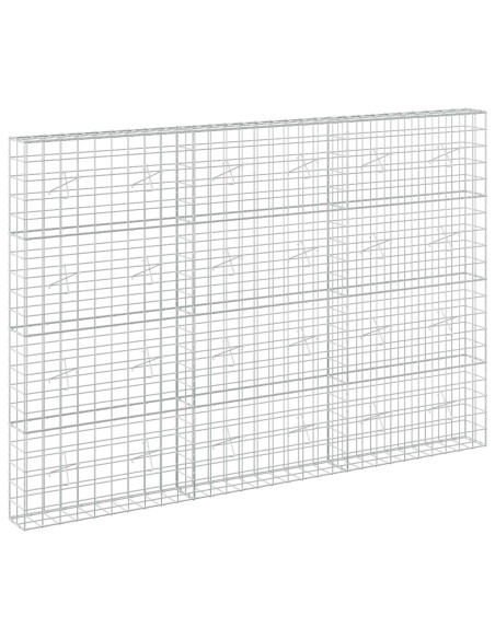 Gabione con Filo da 3,5 mm e Rete da 10x10 cm 300x20x200 cm