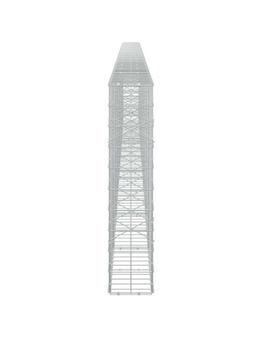 Gabione con Filo da 3,5 mm e Rete da 10x10 cm 850x20x100 cm