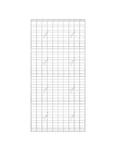 Gabione con Filo da 3,5 mm e Rete da 10x10 cm 100x20x200 cm
