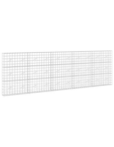 Gabione con Filo da 3,5 mm e Rete da 10x10 cm 500x20x150 cm