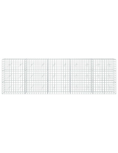 Gabione con Filo da 3,5 mm e Rete da 10x10 cm 500x20x150 cm