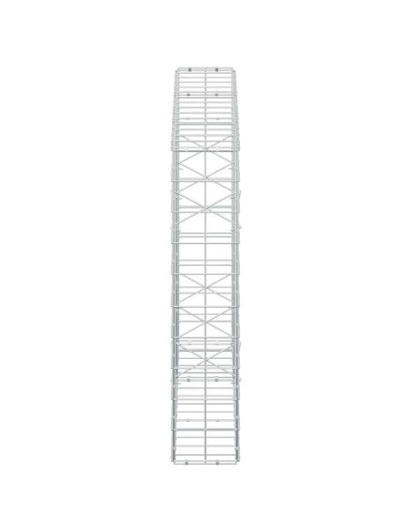 Gabione con Filo da 3,5 mm e Rete da 10x10 cm 150x20x100 cm