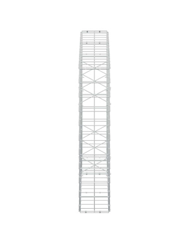 Gabione con Filo da 3,5 mm e Rete da 10x10 cm 150x20x100 cm