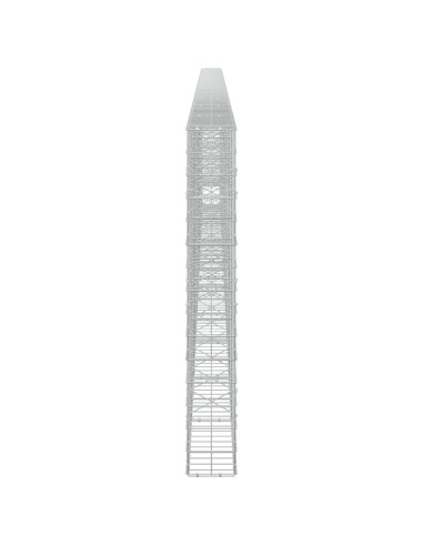 Gabione con Filo da 3,5 mm e Rete da 10x10 cm 1100x20x150 cm