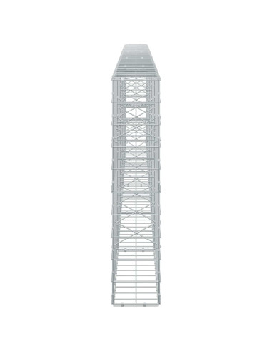 Gabione con Filo da 3,5 mm e Rete da 10x10 cm 500x20x100 cm