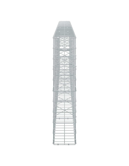 Gabione con Filo da 3,5 mm e Rete da 10x10 cm 500x20x100 cm