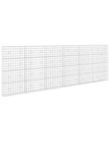 Gabione con Filo da 3,5 mm e Rete da 10x10 cm 600x20x200 cm