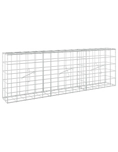 Gabione con Filo da 3,5 mm e Rete da 10x10 cm 150x20x50 cm 2