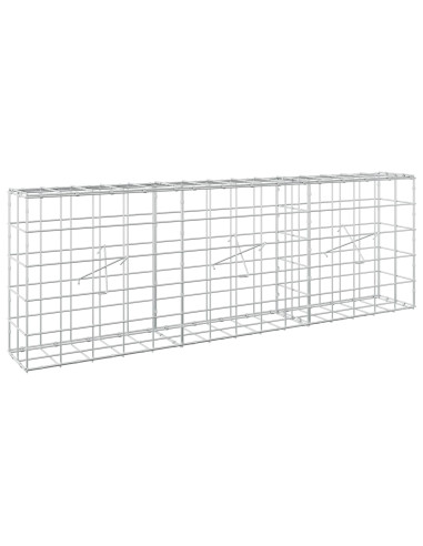 Gabione con Filo da 3,5 mm e Rete da 10x10 cm 150x20x50 cm