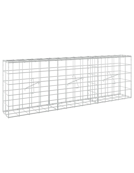 Gabione con Filo da 3,5 mm e Rete da 10x10 cm 150x20x50 cm