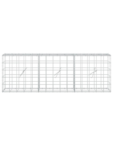 Gabione con Filo da 3,5 mm e Rete da 10x10 cm 150x20x50 cm