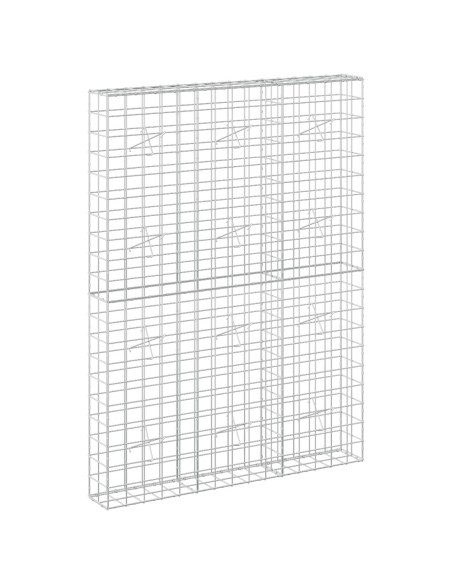Gabione con Filo da 3,5 mm e Rete da 10x10 cm 150x20x200 cm