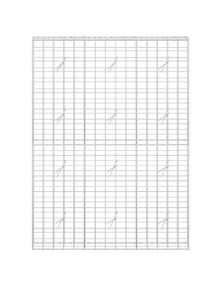Gabione con Filo da 3,5 mm e Rete da 10x10 cm 150x20x200 cm