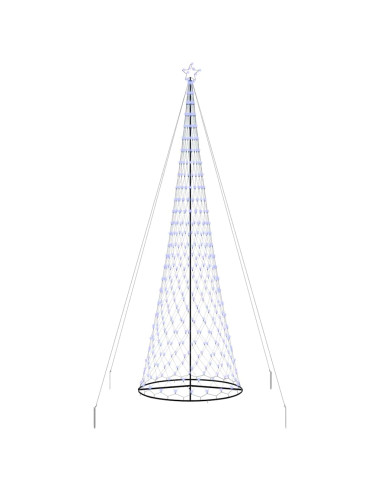 Albero di Natale LED Blu 500 cm Metallo
