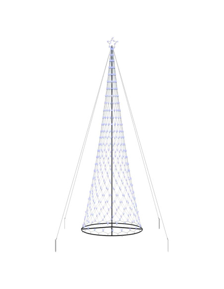 Albero di Natale LED Blu 500 cm Metallo