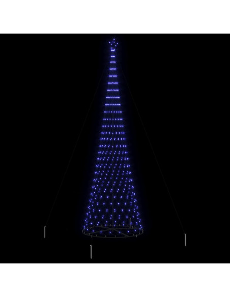 Albero di Natale LED Blu 500 cm Metallo