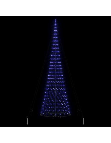 Albero di Natale LED Blu 500 cm Metallo