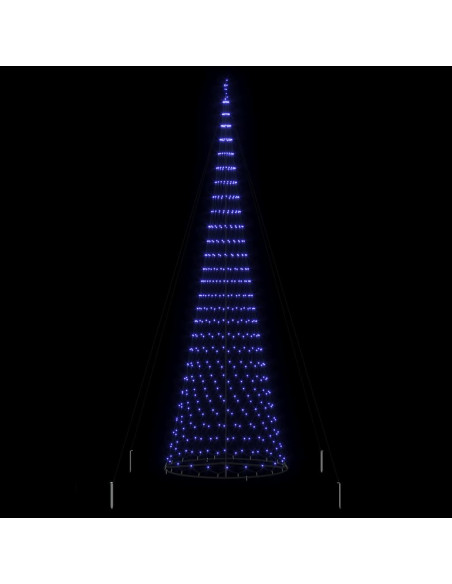 Albero di Natale LED Blu 500 cm Metallo