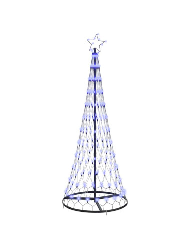Albero di Natale LED Blu 184,5 cm Metallo