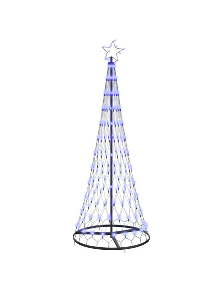 Albero di Natale LED Blu 184,5 cm Metallo