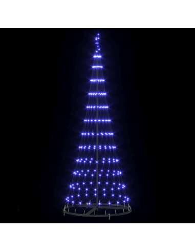 Albero di Natale LED Blu 184,5 cm Metallo