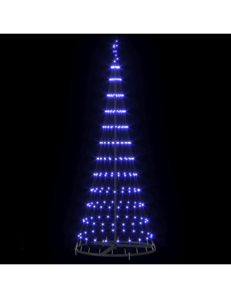 Albero di Natale LED Blu 184,5 cm Metallo