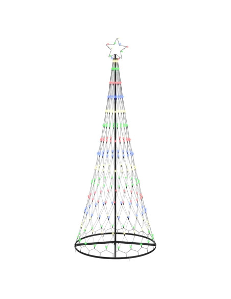 Albero di Natale LED Multicolore 250 cm Metallo
