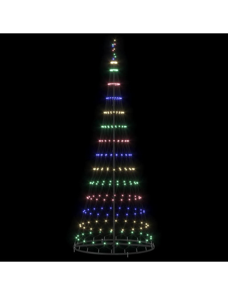 Albero di Natale LED Multicolore 250 cm Metallo