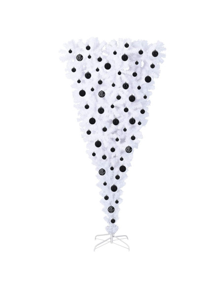 Albero di Natale artificiale Bianco 180 cm PVC e Acciaio
