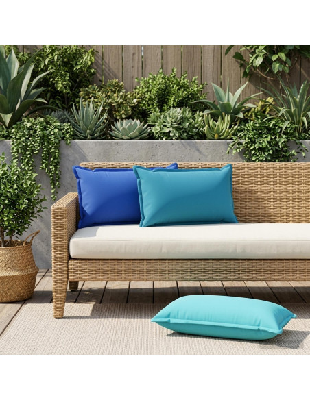 Cuscino con cuscino HOUTEN 12 pz Blu Reale Poliestere