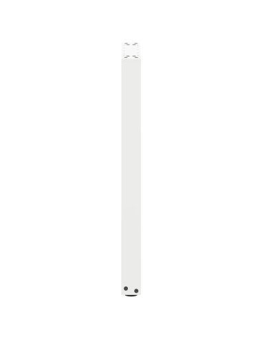 Gambe per tavolo consolle a forma di U 2 pz bianche 28x(72-73) cm in acciaio